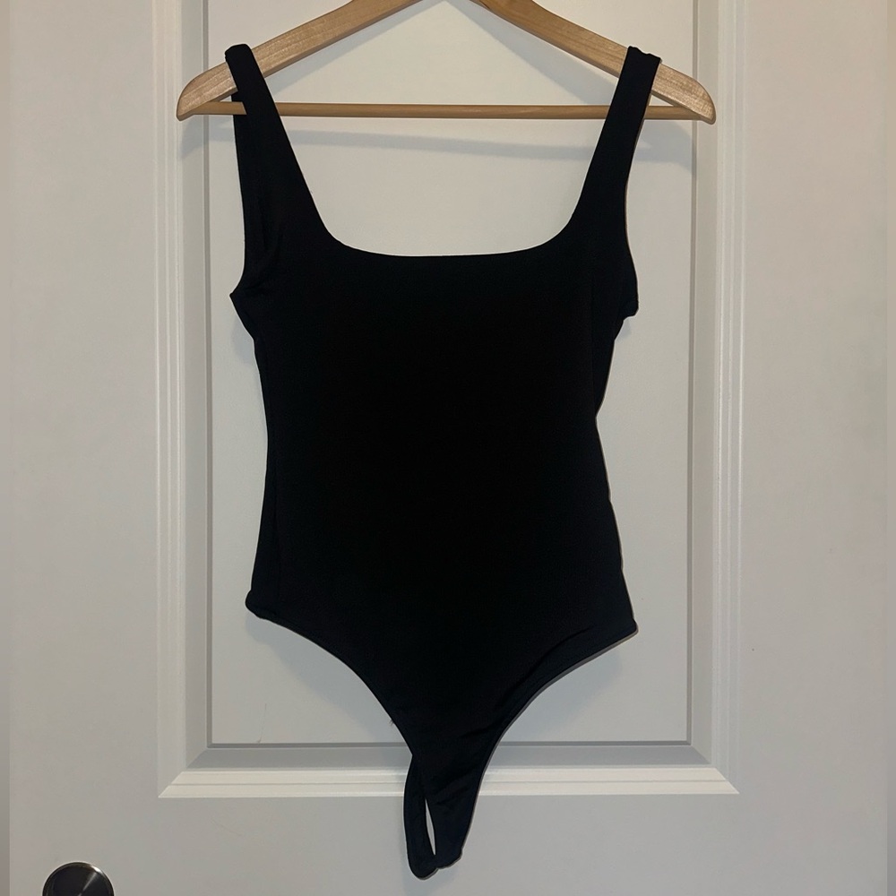 Zara Square Neck Polyamide Bodysuit